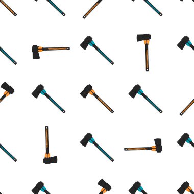 Ahşap saplı çelik baltalar, avlanmak için metal balta. Beyaz arka planda birçok özdeş balta içeren büyük kit baltası. Sahte baltalar erkek aksesuarları, hayatta kalmak için baltalar.