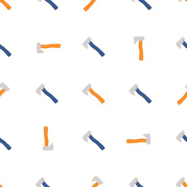 Ahşap saplı çelik baltalar, avlanmak için metal balta. Beyaz arka planda birçok özdeş balta içeren büyük kit baltası. Sahte baltalar erkek aksesuarları, hayatta kalmak için baltalar.