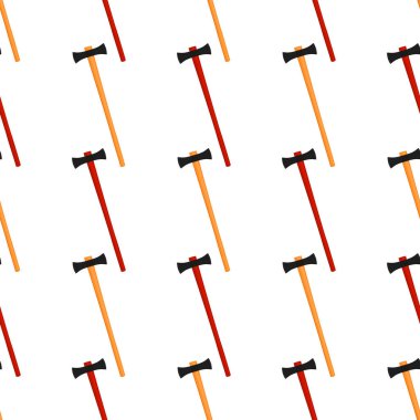 Ahşap saplı çelik baltalar, avlanmak için metal balta. Beyaz arka planda birçok özdeş balta içeren büyük kit baltası. Sahte baltalar erkek aksesuarları, hayatta kalmak için baltalar.