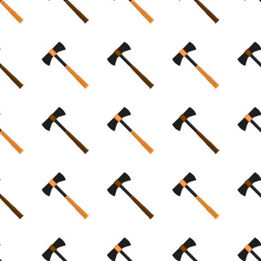 Ahşap saplı çelik baltalar, avlanmak için metal balta. Beyaz arka planda birçok özdeş balta içeren büyük kit baltası. Sahte baltalar erkek aksesuarları, hayatta kalmak için baltalar.