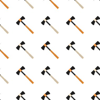 Ahşap saplı çelik baltalar, avlanmak için metal balta. Beyaz arka planda birçok özdeş balta içeren büyük kit baltası. Sahte baltalar erkek aksesuarları, hayatta kalmak için baltalar.