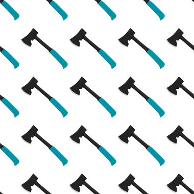 Ahşap saplı çelik baltalar, avlanmak için metal balta. Beyaz arka planda birçok özdeş balta içeren büyük kit baltası. Sahte baltalar erkek aksesuarları, hayatta kalmak için baltalar.