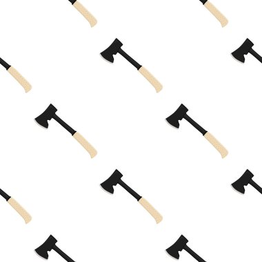 Ahşap saplı çelik baltalar, avlanmak için metal balta. Beyaz arka planda birçok özdeş balta içeren büyük kit baltası. Sahte baltalar erkek aksesuarları, hayatta kalmak için baltalar.