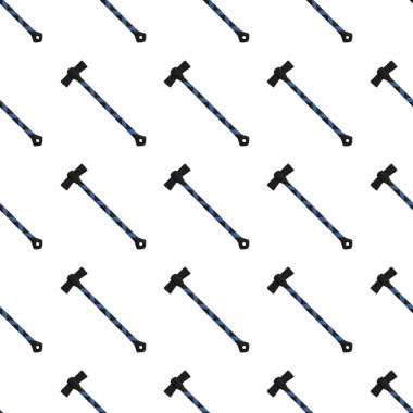 Ahşap saplı çelik baltalar, avlanmak için metal balta. Beyaz arka planda birçok özdeş balta içeren büyük kit baltası. Sahte baltalar erkek aksesuarları, hayatta kalmak için baltalar.