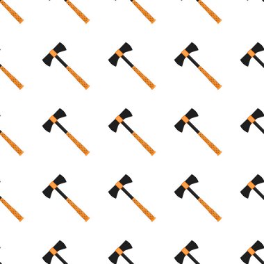 Ahşap saplı çelik baltalar, avlanmak için metal balta. Beyaz arka planda birçok özdeş balta içeren büyük kit baltası. Sahte baltalar erkek aksesuarları, hayatta kalmak için baltalar.