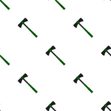 Ahşap saplı çelik baltalar, avlanmak için metal balta. Beyaz arka planda birçok özdeş balta içeren büyük kit baltası. Sahte baltalar erkek aksesuarları, hayatta kalmak için baltalar.