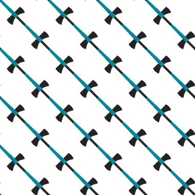 Ahşap saplı çelik baltalar, avlanmak için metal balta. Beyaz arka planda birçok özdeş balta içeren büyük kit baltası. Sahte baltalar erkek aksesuarları, hayatta kalmak için baltalar.