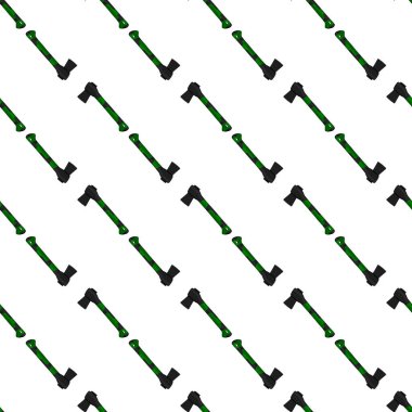 Ahşap saplı çelik baltalar, avlanmak için metal balta. Beyaz arka planda birçok özdeş balta içeren büyük kit baltası. Sahte baltalar erkek aksesuarları, hayatta kalmak için baltalar.