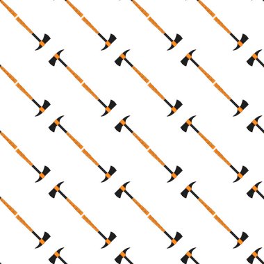 Ahşap saplı çelik baltalar, avlanmak için metal balta. Beyaz arka planda birçok özdeş balta içeren büyük kit baltası. Sahte baltalar erkek aksesuarları, hayatta kalmak için baltalar.