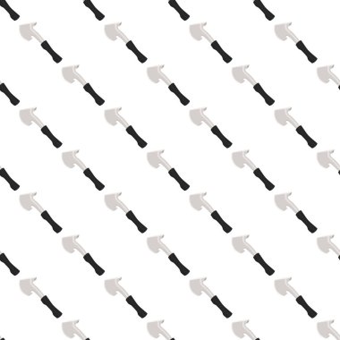 Ahşap saplı çelik baltalar, avlanmak için metal balta. Beyaz arka planda birçok özdeş balta içeren büyük kit baltası. Sahte baltalar erkek aksesuarları, hayatta kalmak için baltalar.