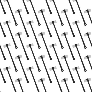 Ahşap saplı çelik baltalar, avlanmak için metal balta. Beyaz arka planda birçok özdeş balta içeren büyük kit baltası. Sahte baltalar erkek aksesuarları, hayatta kalmak için baltalar.