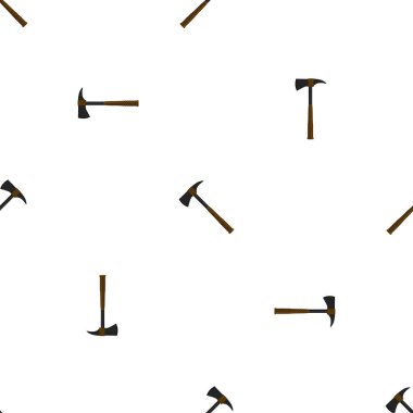 Ahşap saplı çelik baltalar, avlanmak için metal balta. Beyaz arka planda birçok özdeş balta içeren büyük kit baltası. Sahte baltalar erkek aksesuarları, hayatta kalmak için baltalar.