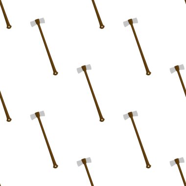 Ahşap saplı çelik baltalar, avlanmak için metal balta. Beyaz arka planda birçok özdeş balta içeren büyük kit baltası. Sahte baltalar erkek aksesuarları, hayatta kalmak için baltalar.