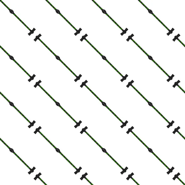 Иллюстрация Тематическому Шаблону Стальные Топоры Деревянной Ручкой Металлический Топор Охоты — стоковый вектор