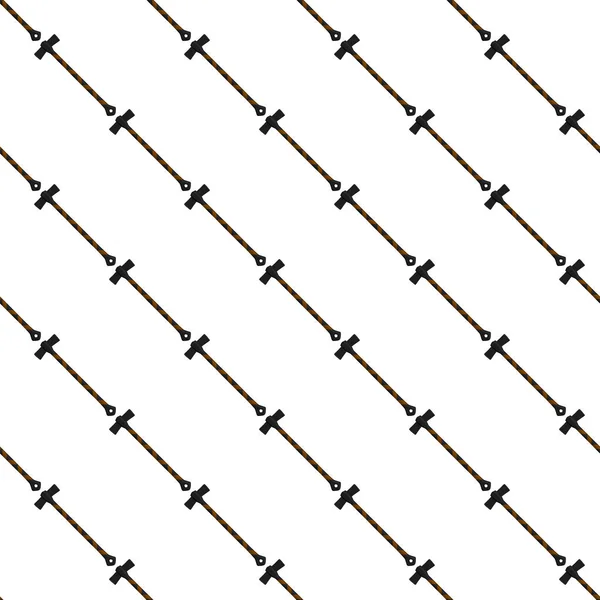 Ilustração Eixos Aço Tema Padrão Com Cabo Madeira Machado Metal — Vetor de Stock