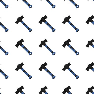 Ahşap saplı çelik baltalar, avlanmak için metal balta. Beyaz arka planda birçok özdeş balta içeren büyük kit baltası. Sahte baltalar erkek aksesuarları, hayatta kalmak için baltalar.