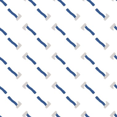 Ahşap saplı çelik baltalar, avlanmak için metal balta. Beyaz arka planda birçok özdeş balta içeren büyük kit baltası. Sahte baltalar erkek aksesuarları, hayatta kalmak için baltalar.