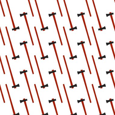 Ahşap saplı çelik baltalar, avlanmak için metal balta. Beyaz arka planda birçok özdeş balta içeren büyük kit baltası. Sahte baltalar erkek aksesuarları, hayatta kalmak için baltalar.