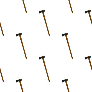 Ahşap saplı çelik baltalar, avlanmak için metal balta. Beyaz arka planda birçok özdeş balta içeren büyük kit baltası. Sahte baltalar erkek aksesuarları, hayatta kalmak için baltalar.