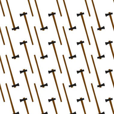 Ahşap saplı çelik baltalar, avlanmak için metal balta. Beyaz arka planda birçok özdeş balta içeren büyük kit baltası. Sahte baltalar erkek aksesuarları, hayatta kalmak için baltalar.