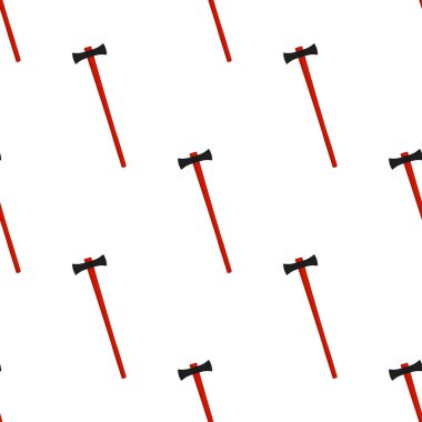 Ahşap saplı çelik baltalar, avlanmak için metal balta. Beyaz arka planda birçok özdeş balta içeren büyük kit baltası. Sahte baltalar erkek aksesuarları, hayatta kalmak için baltalar.