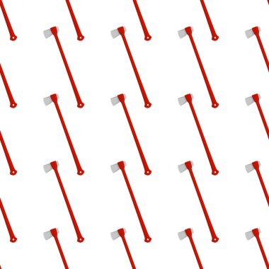 Ahşap saplı çelik baltalar, avlanmak için metal balta. Beyaz arka planda birçok özdeş balta içeren büyük kit baltası. Sahte baltalar erkek aksesuarları, hayatta kalmak için baltalar.