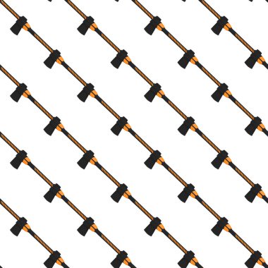 Ahşap saplı çelik baltalar, avlanmak için metal balta. Beyaz arka planda birçok özdeş balta içeren büyük kit baltası. Sahte baltalar erkek aksesuarları, hayatta kalmak için baltalar.