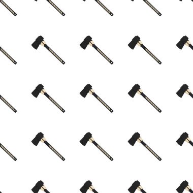 Ahşap saplı çelik baltalar, avlanmak için metal balta. Beyaz arka planda birçok özdeş balta içeren büyük kit baltası. Sahte baltalar erkek aksesuarları, hayatta kalmak için baltalar.