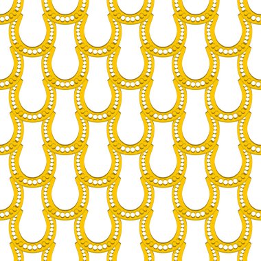 İrlanda bayramı temalı Aziz Patrick günü, kusursuz at nalı. Beyaz arka planda benzer at nallarından oluşan Aziz Patrick Günü deseni. Aziz Patrick Günü 'nün ana aksesuarı..