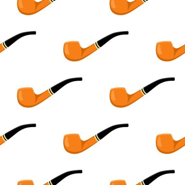 İrlanda bayramı Aziz Patrick günü, kusursuz turuncu tüttürme boruları. Beyaz arka plandaki birbirinin aynısı sigara borularından oluşan Aziz Patrick Günü deseni. St. Patrick Günü için ana aksesuar..