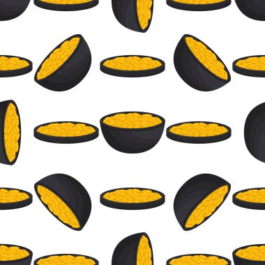 İrlanda bayramı temalı Aziz Patrick günü, kusursuz madeni paralar. Beyaz arka planda birçok özdeş madeni paranın olduğu Aziz Patrick günü. Para için ot. Aziz Patrick Günü için ana aksesuar.