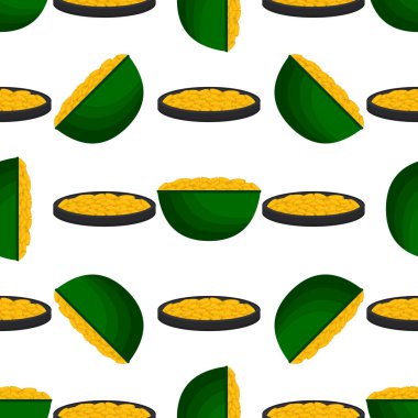 İrlanda bayramı temalı Aziz Patrick günü, kusursuz madeni paralar. Beyaz arka planda birçok özdeş madeni paranın olduğu Aziz Patrick günü. Para için ot. Aziz Patrick Günü için ana aksesuar.