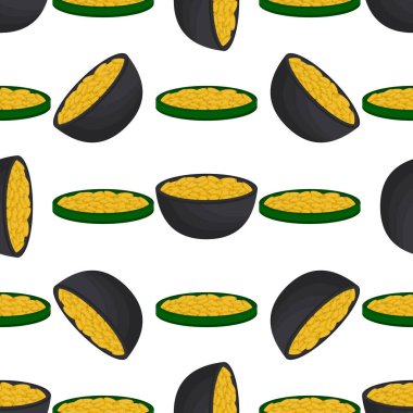 İrlanda bayramı temalı Aziz Patrick günü, kusursuz madeni paralar. Beyaz arka planda birçok özdeş madeni paranın olduğu Aziz Patrick günü. Para için ot. Aziz Patrick Günü için ana aksesuar.