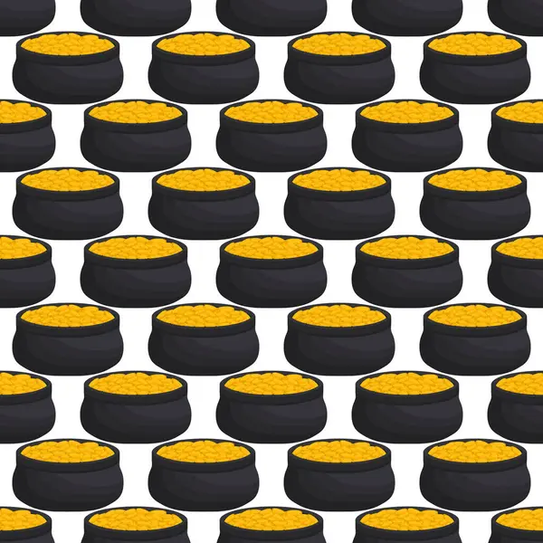 İrlanda bayramı temalı Aziz Patrick günü, kusursuz madeni paralar. Beyaz arka planda birçok özdeş madeni paranın olduğu Aziz Patrick günü. Para için ot. Aziz Patrick Günü için ana aksesuar.