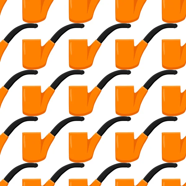 İrlanda bayramı Aziz Patrick günü, kusursuz turuncu tüttürme boruları. Beyaz arka plandaki birbirinin aynısı sigara borularından oluşan Aziz Patrick Günü deseni. St. Patrick Günü için ana aksesuar..