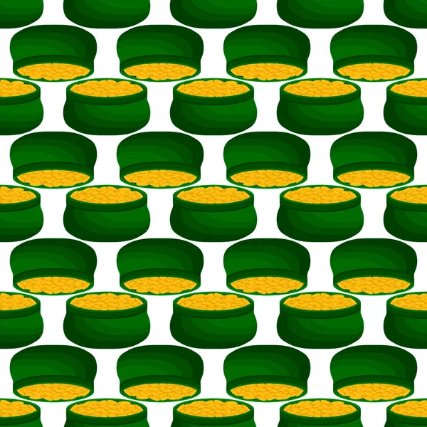 İrlanda bayramı temalı Aziz Patrick günü, kusursuz madeni paralar. Beyaz arka planda birçok özdeş madeni paranın olduğu Aziz Patrick günü. Para için ot. Aziz Patrick Günü için ana aksesuar.