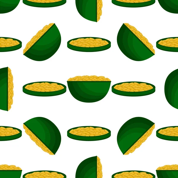 İrlanda bayramı temalı Aziz Patrick günü, kusursuz madeni paralar. Beyaz arka planda birçok özdeş madeni paranın olduğu Aziz Patrick günü. Para için ot. Aziz Patrick Günü için ana aksesuar.