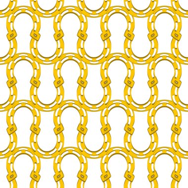 İrlanda bayramı temalı Aziz Patrick günü, kusursuz at nalı. Beyaz arka planda benzer at nallarından oluşan Aziz Patrick Günü deseni. Aziz Patrick Günü 'nün ana aksesuarı..