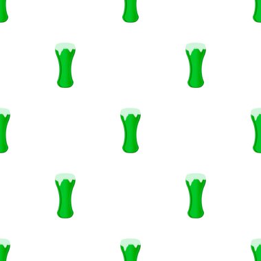 Resimli İrlanda bayramı Aziz Patrick günü, kupada dikişsiz renkli bira. Beyaz arka planda birbirinin aynısı pek çok bira bardağından oluşan Aziz Patrick günü. Aziz Patrick Günü 'nün ana aksesuarında bira..