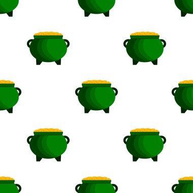 İrlanda bayramı temalı Aziz Patrick günü, kusursuz madeni paralar. Beyaz arka planda birçok özdeş madeni paranın olduğu Aziz Patrick günü. Para için ot. Aziz Patrick Günü için ana aksesuar.