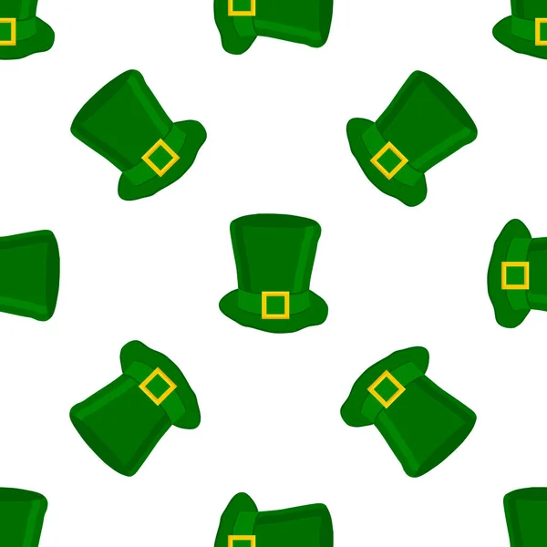 Illustration Sur Thème Vacances Irlandaises Saint Patrick Chapeaux Coiffure Sans — Image vectorielle