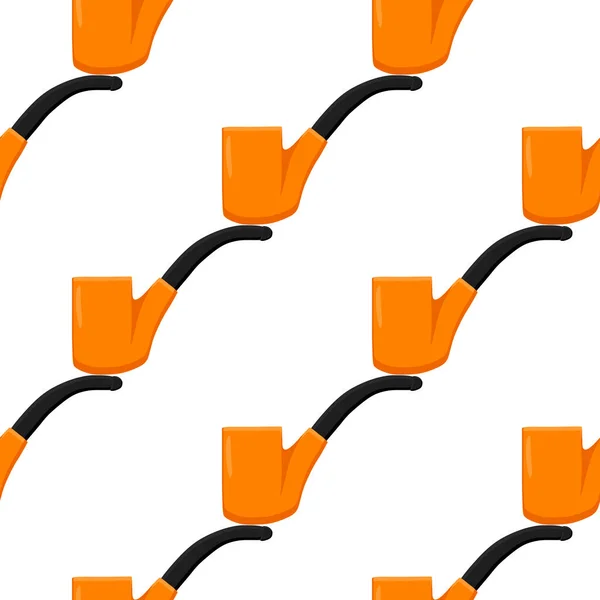 Vacances Irlandaises Patrick Jour Tuyaux Fumeur Orange Sans Couture Modèle — Image vectorielle