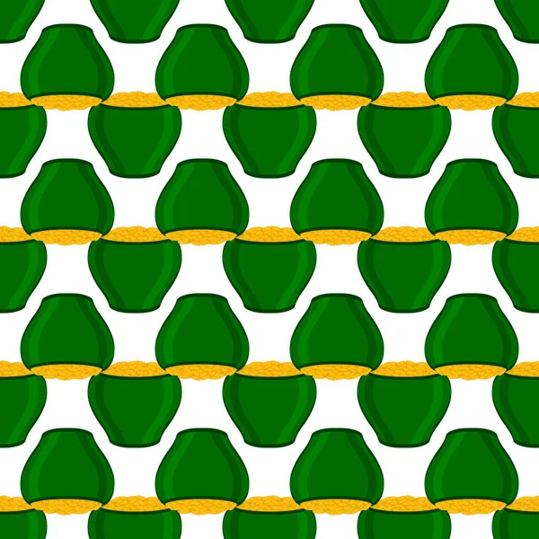 İrlanda bayramı temalı Aziz Patrick günü, kusursuz madeni paralar. Beyaz arka planda birçok özdeş madeni paranın olduğu Aziz Patrick günü. Para için ot. Aziz Patrick Günü için ana aksesuar.