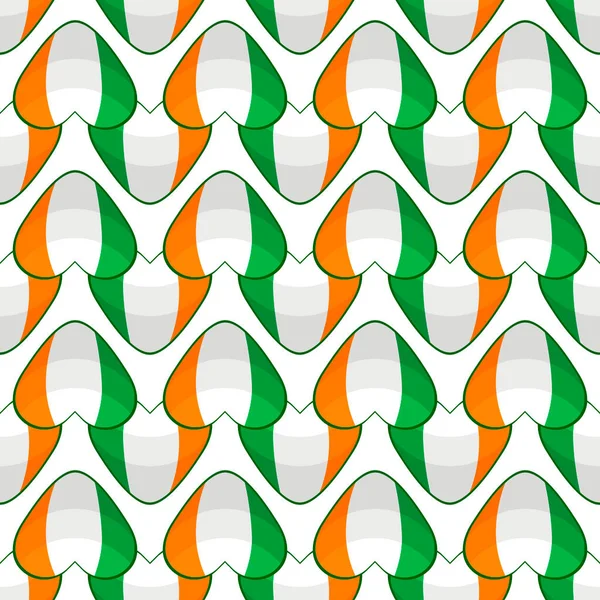 아일랜드의 세인트 패트릭의 Irish Holiday Patrick Day 이라는 주제를 설명해 — 스톡 벡터