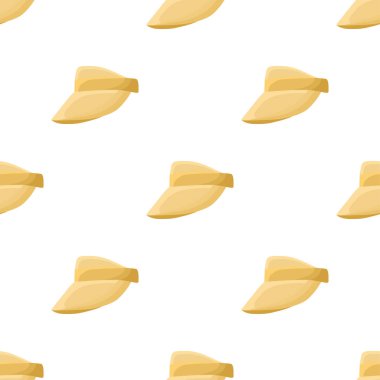 Tema renkli desenli şapka güneşliği, beyaz arka planda güzel şapkalar. Koleksiyon şapkası desenli şapka takmak için güneşlik. Tasarım şapkaları, hava durumu vizörü.