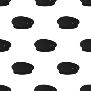 Tema renkli desenli şapka beresi, beyaz arka planda güzel şapkalar. Koleksiyon şapkalarından oluşan şapka desenleri. Tasarım şapkaları, hava durumu için bere..