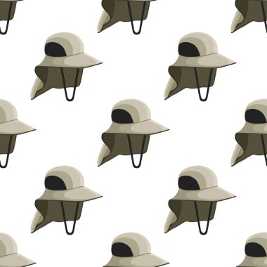 Temalı renkli balıkçı şapkaları, beyaz arka planda güzel şapkalar. Kep desenleri, takmak için balıkçı şapkası toplamaktan oluşuyor. Tasarım şapkaları, hava durumu için balıkçı şapkaları