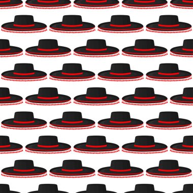 Meksika şapkası şapkası şapkası, beyaz arka planda güzel şapkalar. Şapka desenleri Meksika şapkası koleksiyonu için. Tasarım şapkaları, meteoroloji için Meksika şapkaları..