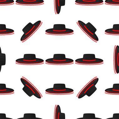 Meksika şapkası şapkası şapkası, beyaz arka planda güzel şapkalar. Şapka desenleri Meksika şapkası koleksiyonu için. Tasarım şapkaları, meteoroloji için Meksika şapkaları..