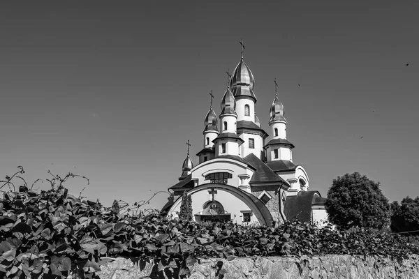 Christian Church Cross High Steeple Tower Prayer Photography Consisting Beautiful — Stockfoto